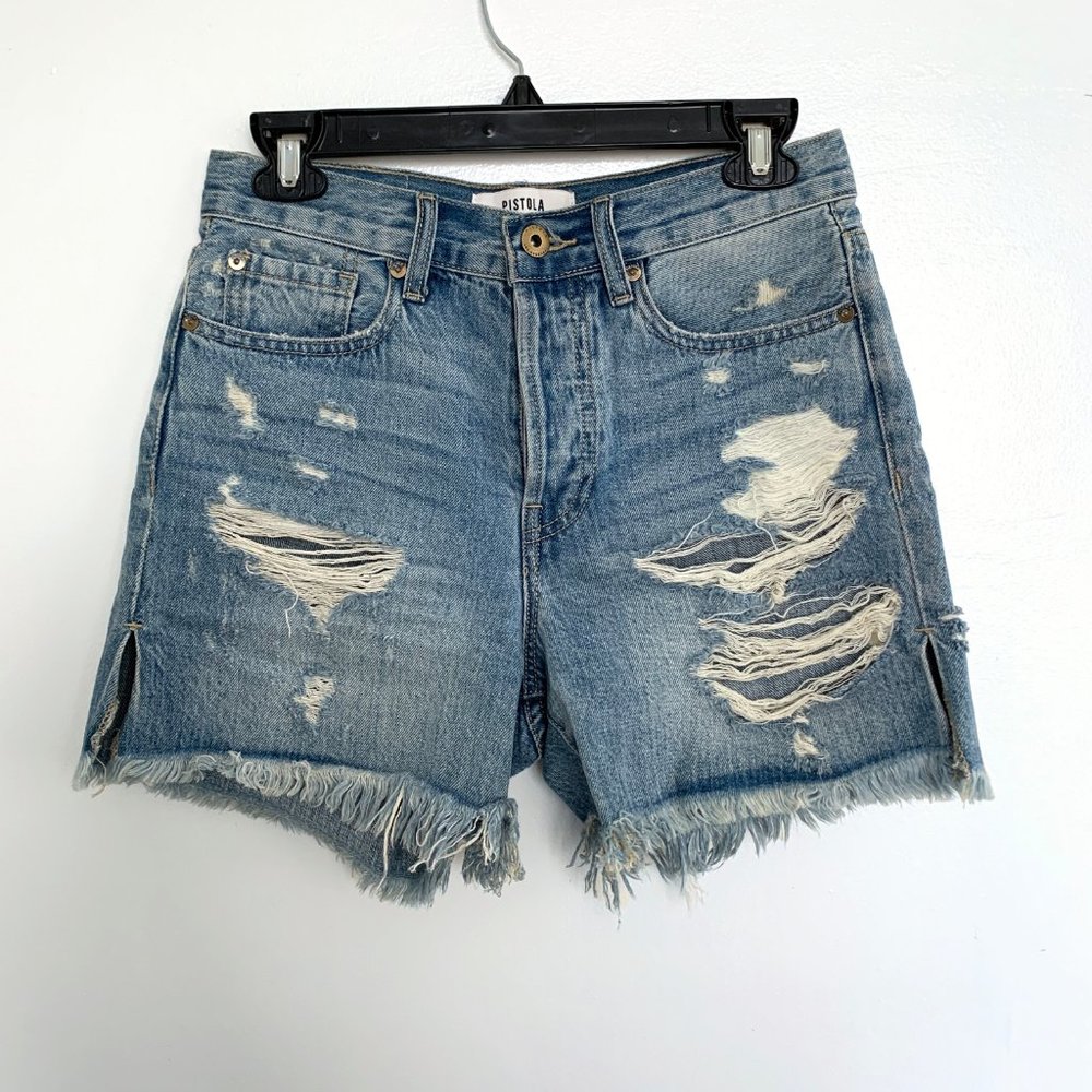 Pistola denim Mom shorts, 26